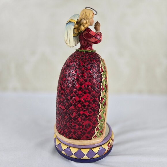 Jim Shore Silent Night Angel Music Box Interior Light Nativity Scene Heartwood - Picture 5 of 14